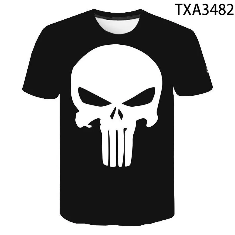 

2020 Summer Punisher 3D T shirt Men Women Children Casual Fashion Streetwear Boy Girl Kids Printed T-shirt Cool Tops Tee