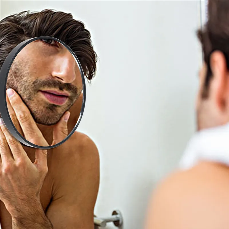 9cm Powerful 10X Magnifying Mirror With Suction Cup Makeup Compact Mirror Cosmetic Shave Travel