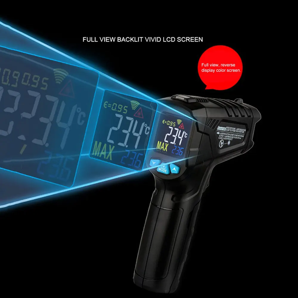 Mestek IR01C цифровой термометр измеритель влажности инфракрасный термометр гигрометр Измеритель температуры пирометр(без батареи