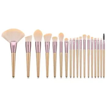 

18Pcs Makeup Brushes Set Loose Powder Brush Foundation Brush Eyeshadow Eyebrow Lip Brush Fan Brush Kit New Arrival