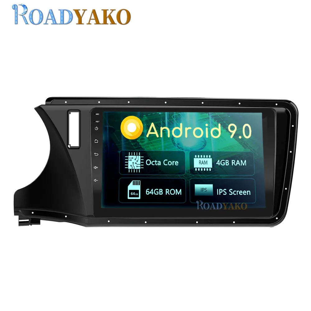 Автомобильный радиоприемник на Android 10 1 GPS-навигация для Honda City 2015-2019 стерео
