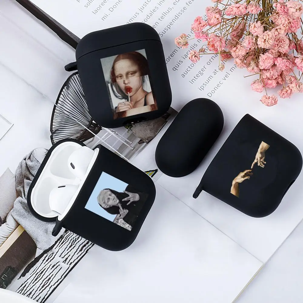 Забавная силиконовая подставка для чехол Apple Airpods версия 1 2 3 s крышка Абстрактная