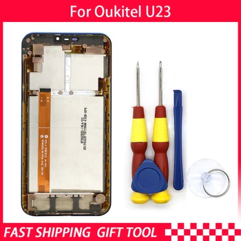 

New original Touch Screen LCD Display For Oukitel U23 Digitizer Assembly With Frame Replacement Parts+Disassemble Tool