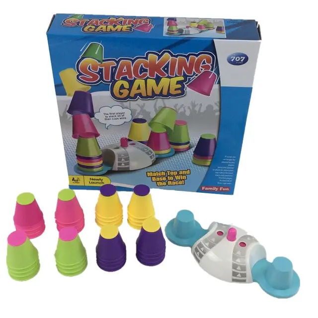 US $16.68 Children's Educational Racing 32 cups training eyesight brain racing Fly Stack Cup Fun Hand Brain C