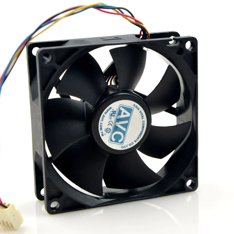 Для AVC 8025 80 мм x 80 мм x 25 мм DL08025R12U гидравлический подшипник Охлаждение процессора вентилятор охлаждения 12 В 0.50A 4 провода 4Pin разъем