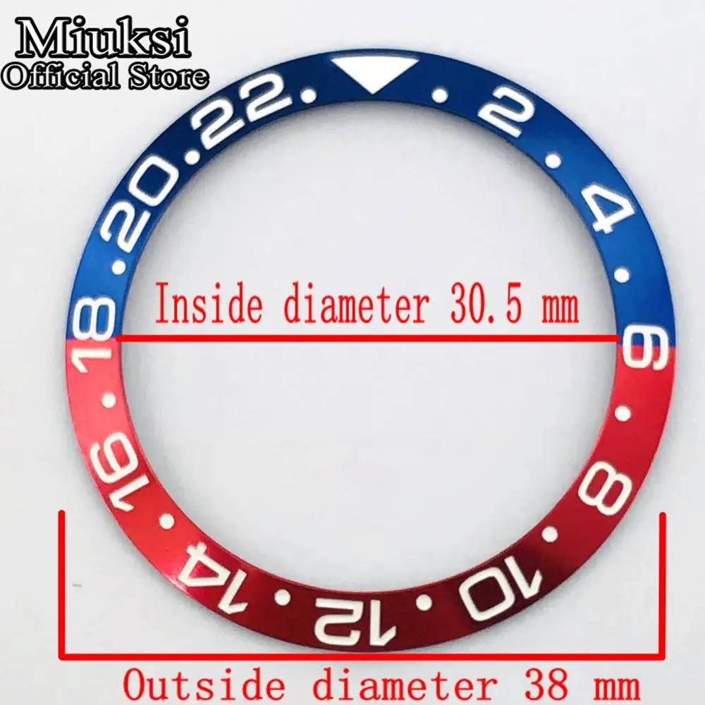 Premium 38mm Aluminum Watch Bezel Insert