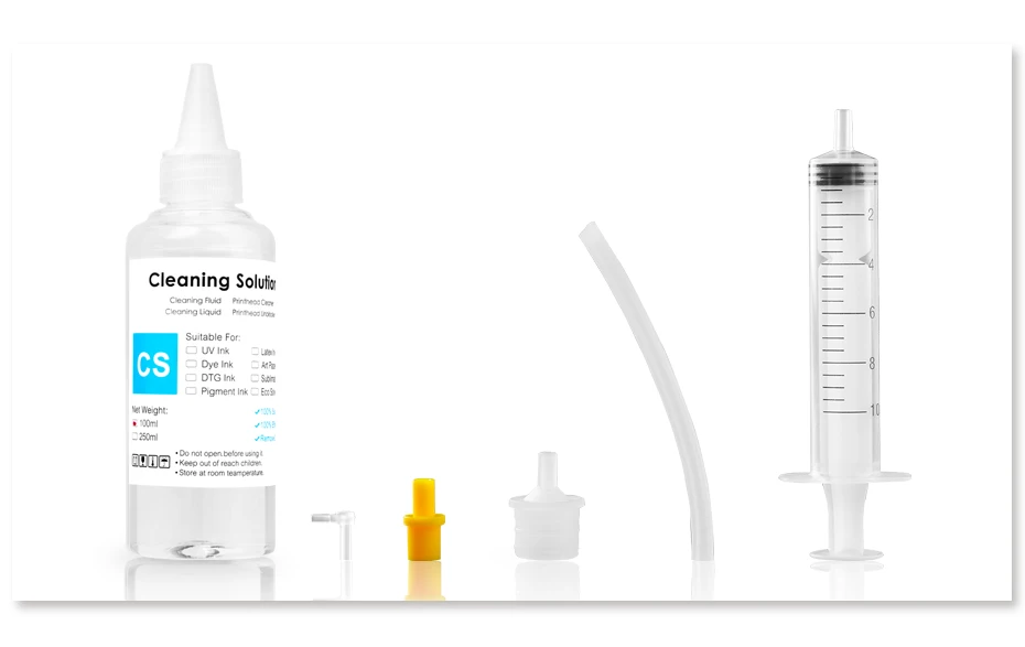 Description Picture 3 of item100ml Cleaning Solution Liquid Water-based Ink Printhead Cleaner Dye/Pigment/Sublimation Ink For Epson/HP/Iconic Brand/Brother Printer