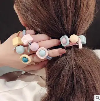 Bola de Borracha Anéis de Cabelo Lote Faça Você Mesmo Multi Resina Simples Quadrado Bandas Elasticidade Bowknot Styling Ferramentas Acessórios Ha735 120 Pçs –
