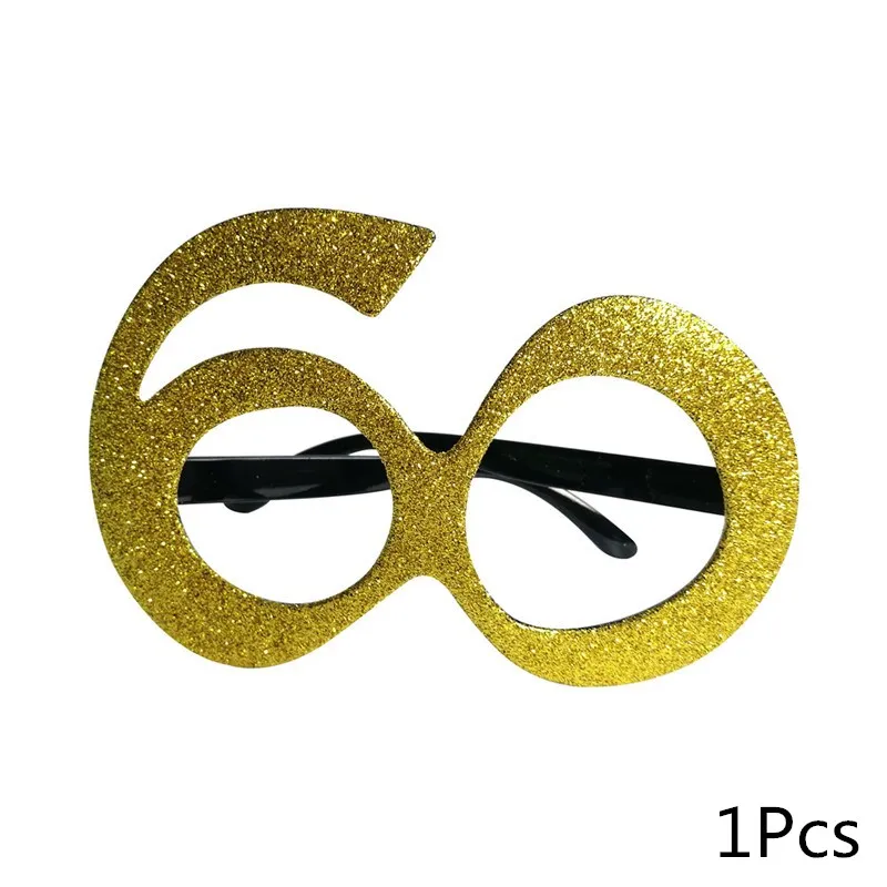 Chicinlife 30/50th/60th с днем рождения Photo Booth Prop юбилей день Рождения Вечеринка мужчина женщина стиль подарок смешной декор поставки - Цвет: 60th
