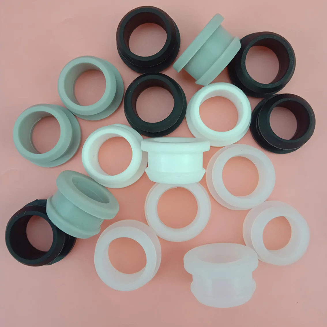 4.5mm-50.6mm Silicone Rubber Snap-on Grommet Hole Plugs End Caps Bung Wire Cable Protect Bush Black/White/Transparent/Gray | Обустройство