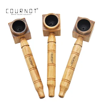 

COURNOT Premium Natural Classic Handmade Wood Smoking Pipe 138MM Wood Smoking Bowl Wood Tobacco Cigarette Pipe Pocket Size