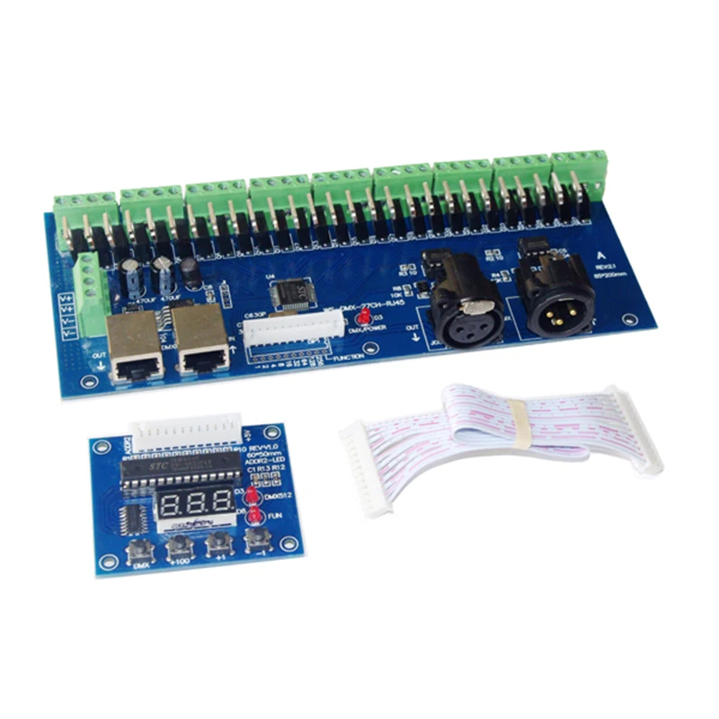 

Digital display 27CH led DMX512 decoder DC12V-24V 27 channel 9 groups 27A max DMX decoder DMX512 XRL 3P led controller