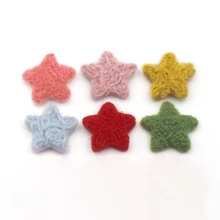 

T5EC 5 Pcs Baby Wool Felt Five-pointed Stars Newborn Photography Props Decorations Infant Photo Shooting Accessories Home Party