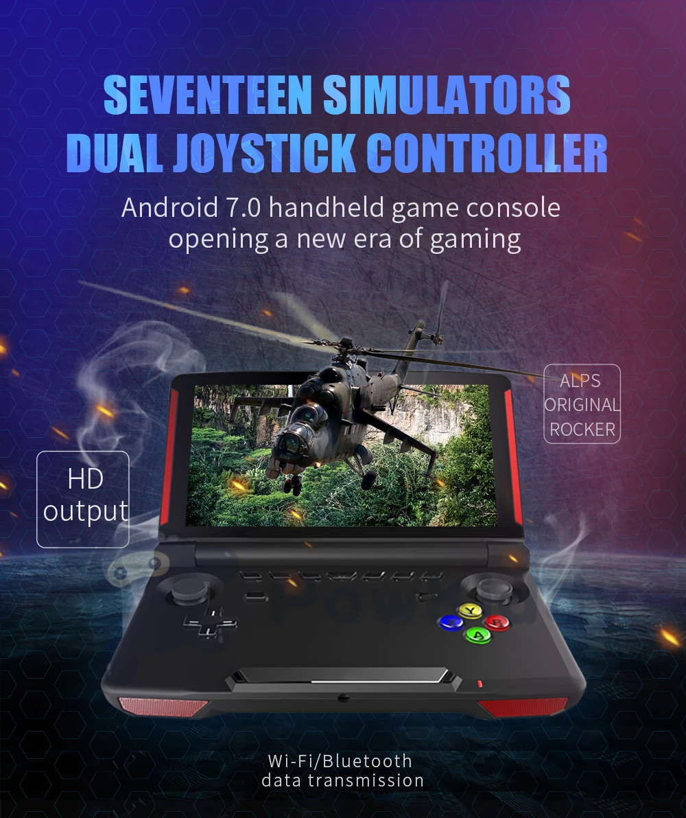 Powkiddy X18 Andriod Handheld Game Console 5.5-Inch 1280*720 Screen MTK 8163 Quad Core 2G RAM 32G ROM Video Handheld Game Player