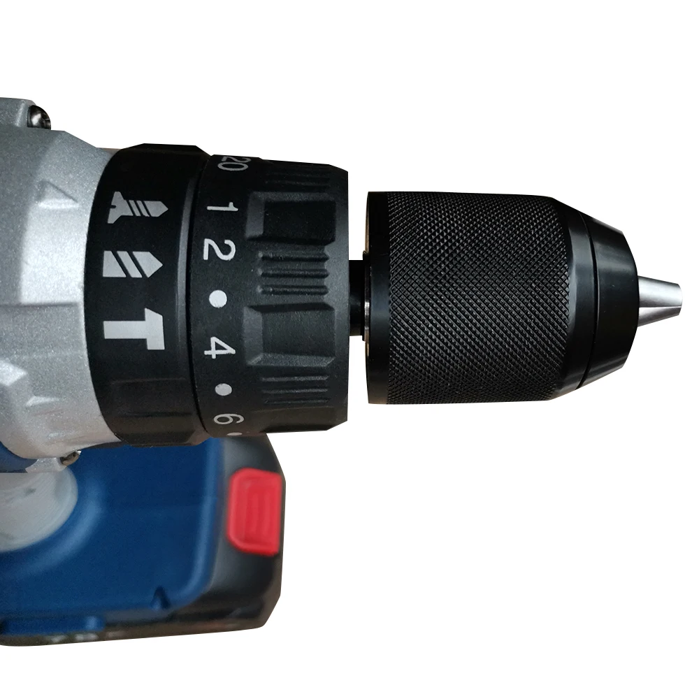 21V Electric Drill Impact Drill Variable Speed Power Tools Rechargeable Screwdriver With Battery Drilling In Steel Wood Ceramic (4)