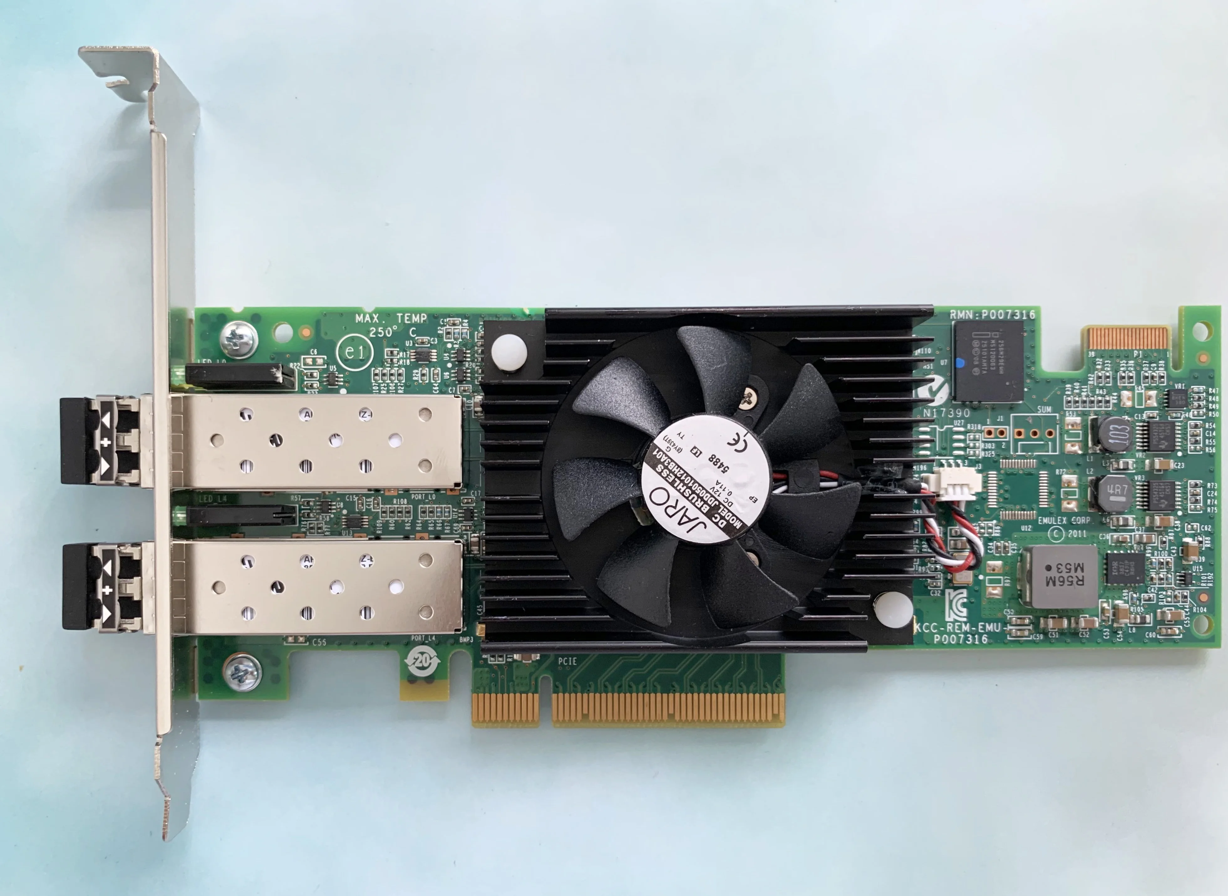 Emulex LPE16002B -M6 LPE16002 HBA 파이버 카드 용 오리지널, 16G/듀얼 포트 파이버 카드
