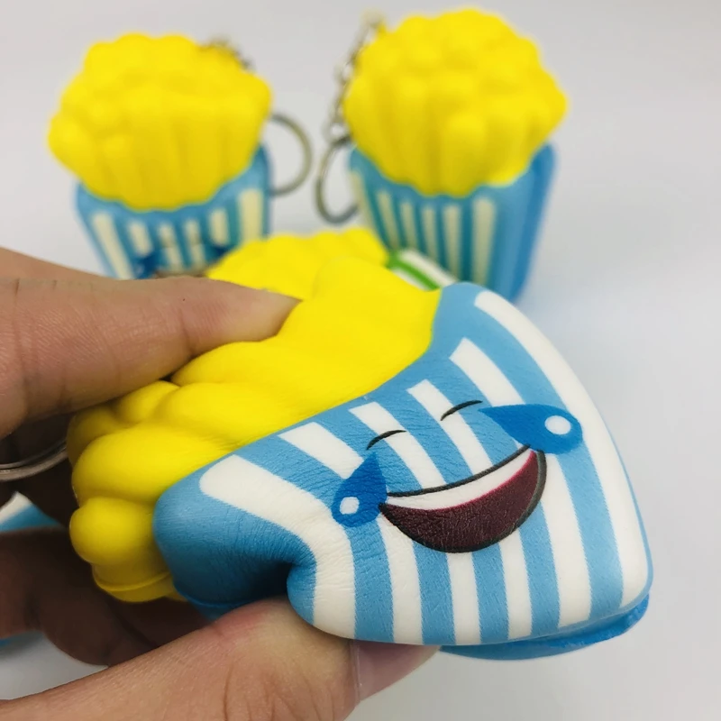 1 шт. мягкая еда мягкий медленный отскок мультфильм мини ПУ пена компрессионная игрушка еда игрушка фри пончик бургер медленный отскок еда игрушки