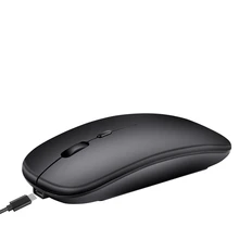 AAAJ-беспроводная мышь, компьютерная Bluetooth мышь, бесшумная компьютерная мышь, перезаряжаемая эргономичная мышь 2,4 ГГц, USB оптические мыши для ноутбука, ПК