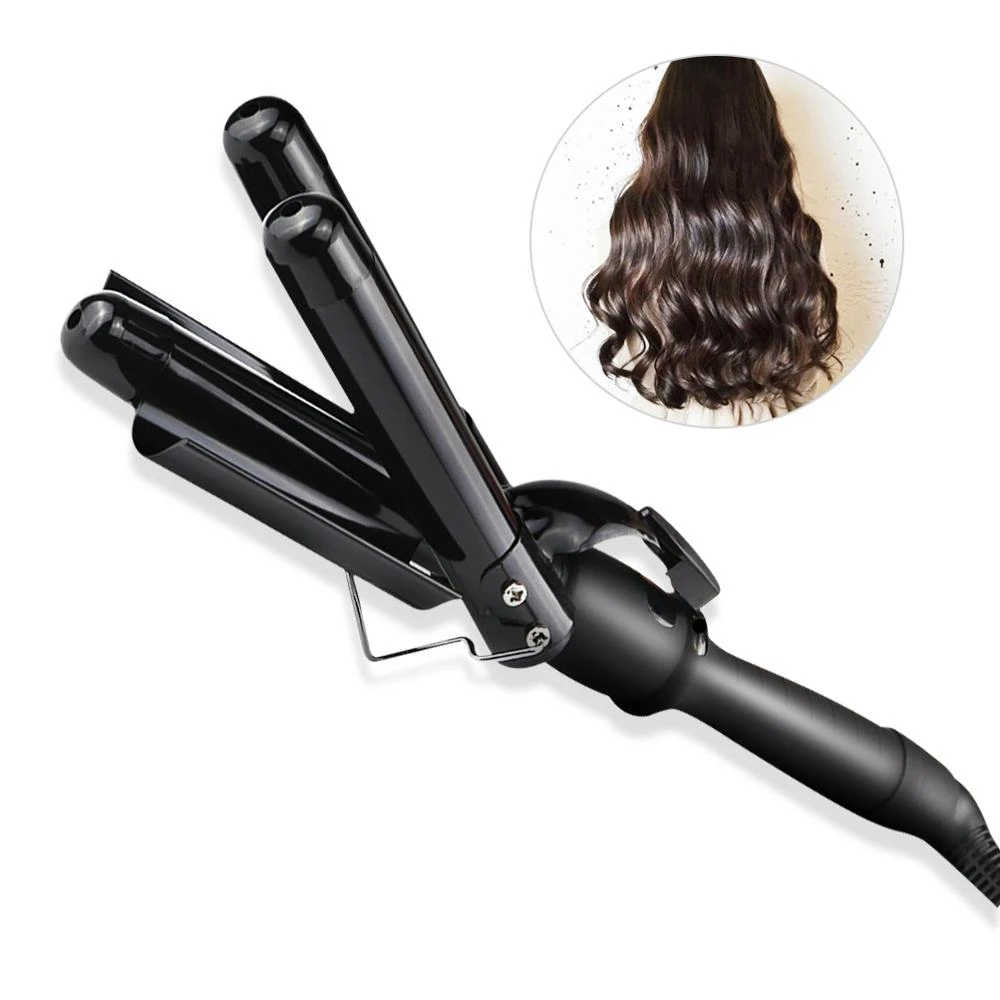 heilig Zeeziekte verdund Triple Barrels Haar Krultang 25/32mm Hair Curler Plank Tang Strijken  Gegolfde Corrugation Wave Styling Tools Styler|null| - AliExpress