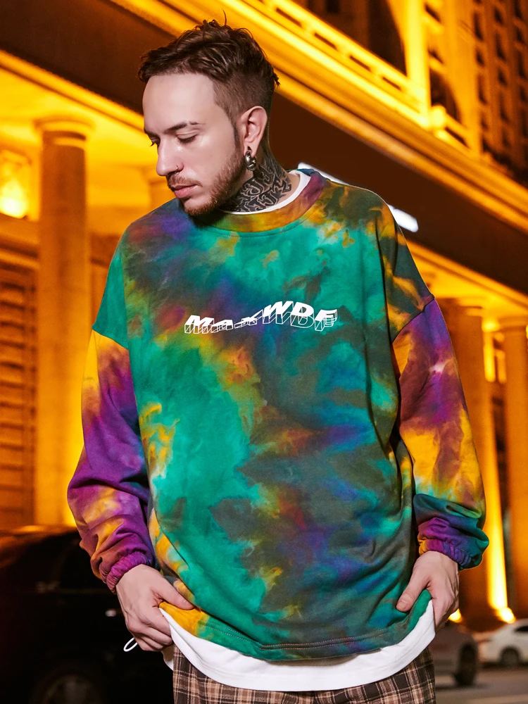 OSCN7 High Street забавная мужская толстовка с принтом осень зима Японская уличная Harajuku Объемная толстовка мужская s B0476