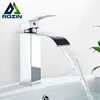 Rozin Hot cold basin faucet Waterfall Bathroom Vanity Sink Faucet Single Lever Chrome Brass Hot and cold Basin Washing Taps ► Photo 1/6