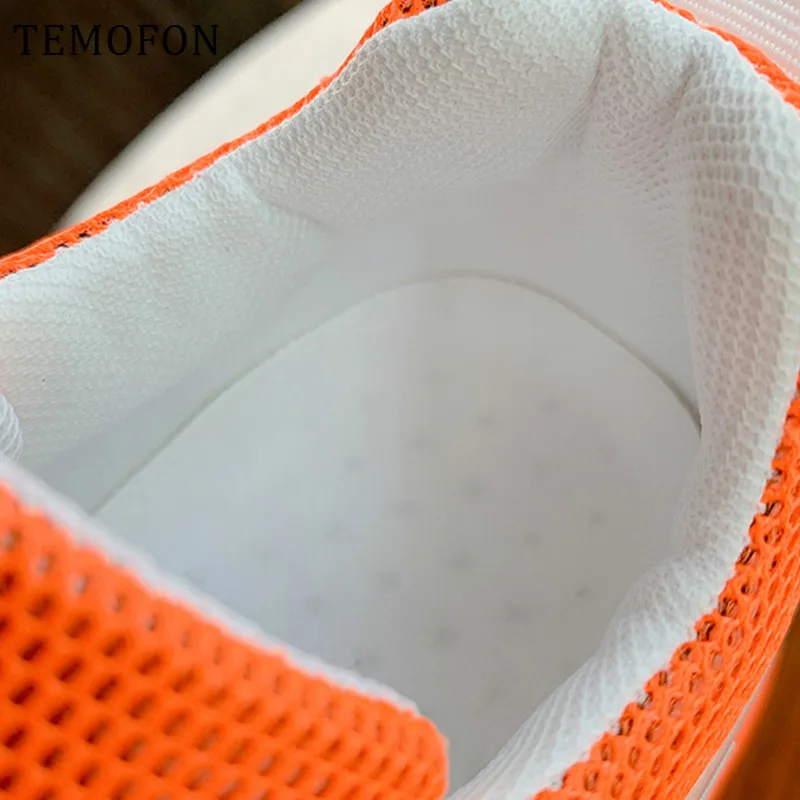 TEMOFON женские кроссовки 2020 Модные дышащие на платформе для женщин цветные