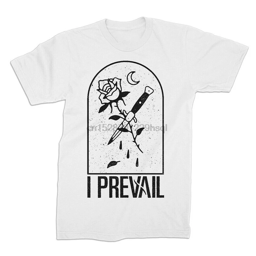 Оригинальная футболка I Prevail Switchblade Post Hardcore белая женская одежда | Мужская