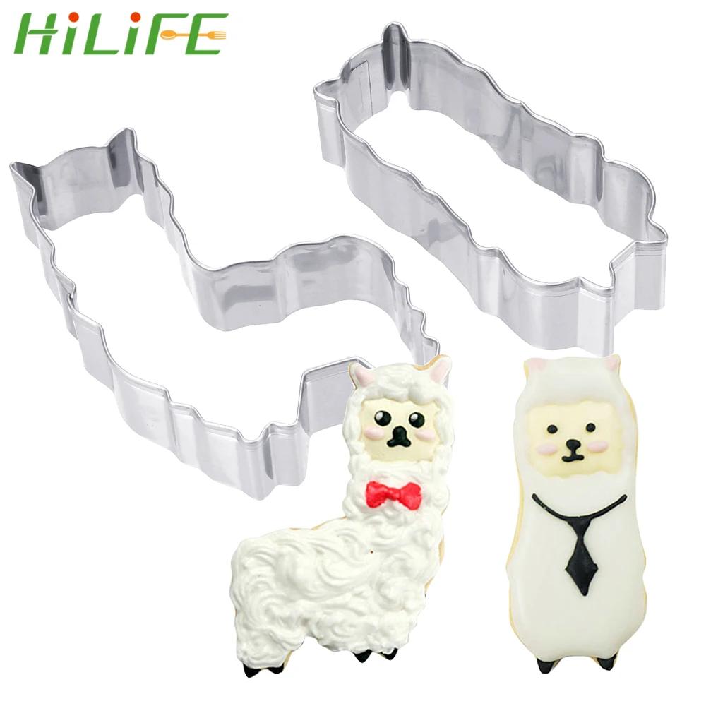 

HILIFE Alpaca Cookie Cutter Candy Biscuit Mold Cake Decorating Tool Gadgets Stainless Steel Stamps Kitchen Baking Tool