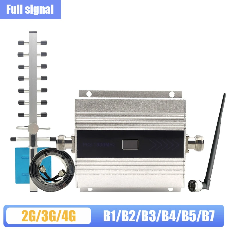2G 3G 4G Band 850 1700 1800 1900 2100 2600 Cellular Amplifier B5 B4 B2 AWS PCS LTE B7 2600MHZ Mobile Signal Booster Repeater