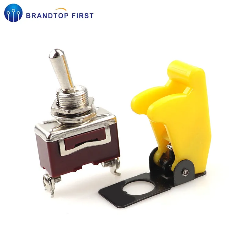 12 мм переключатель включения-выключения с защитной крышкой 15A 250VAC - Цвет: as picture
