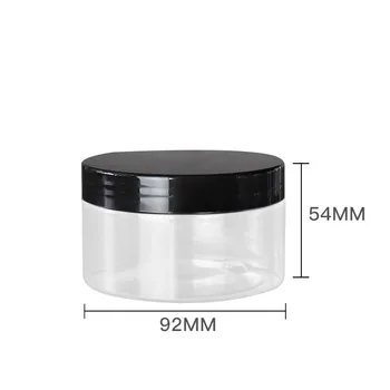

20pcs 250g transparent empty cream cosmetic container jars,250ml mask cream cosmetic bottles and packaging, With aluminum cover