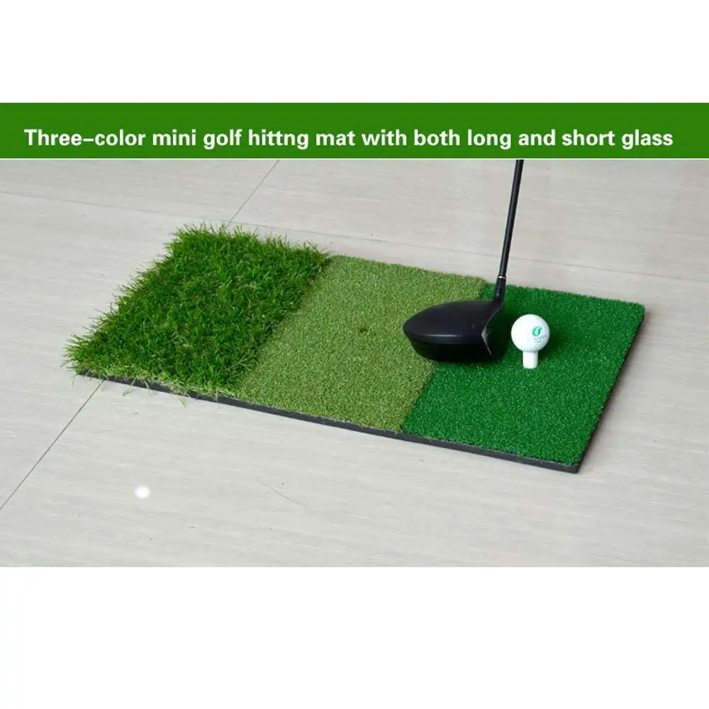 12''x24'' коврик для гольфа Tri-Tapete Relvado De Golfe Ao Ar Livre Indoor com Buraco коврик pratica De Golfe Tees Protable De