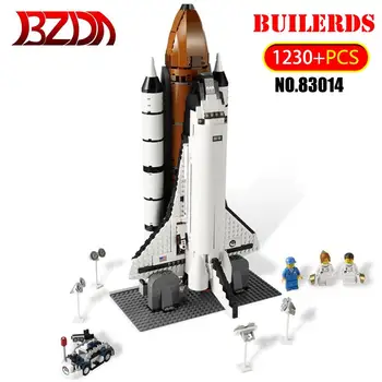 

BZDA 1230pcs space shuttle Building Blocks set 10231 Space Shuttle Model Expedition Building Blocks Kits Set For Children Gift