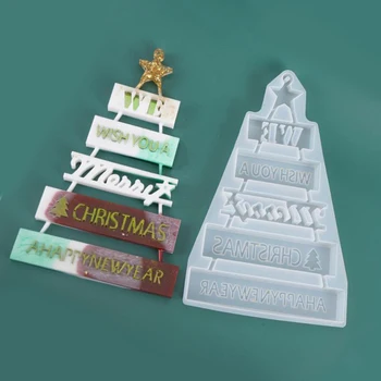 

DIY Christmas Tree Silicone Mold Jewelry Casting Resin Epoxy Mold Tool Craft