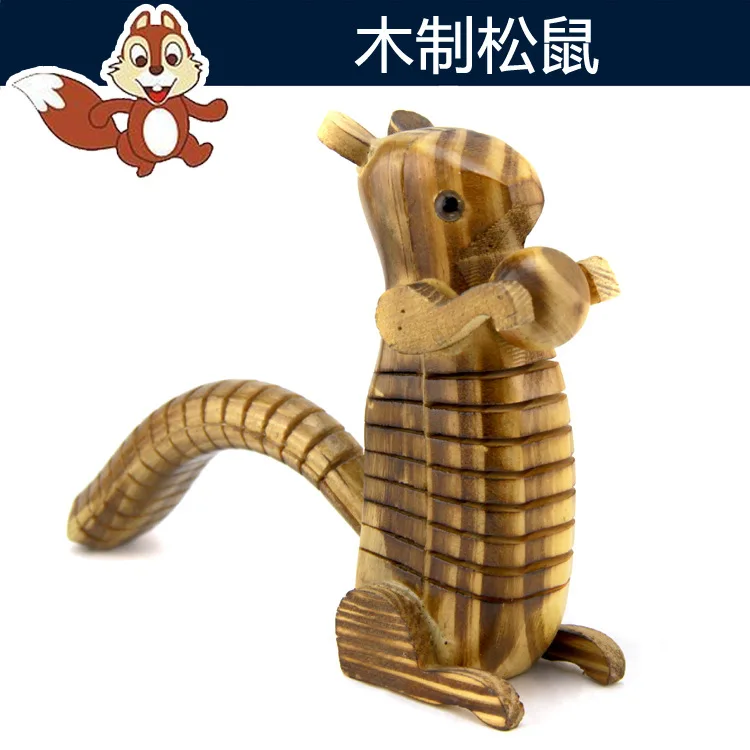 Hot Selling Model Wooden Squirrel, Wooden Toys Model, Wooden Creative CHILDREN'S Toy 10 Yuan Shop