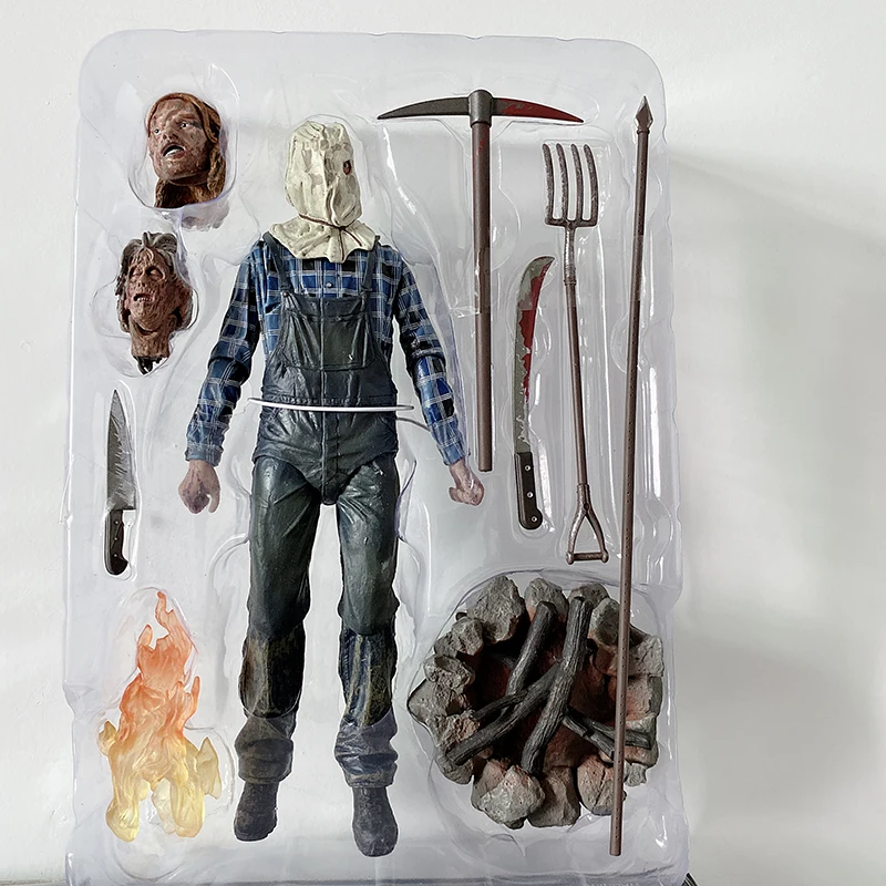 E no box NECA The 13th Friday Джейсон, Фредди Крюгер Leatherface бензопила Джон Карпентер Майкл Майерс это Pennywise Джокер фигурка - Цвет: E no box