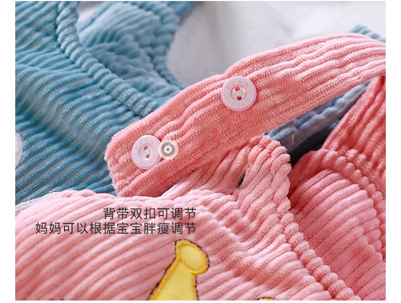 WEPBEL 3Pcs Winter Warm Infant Toddler Baby Cotton Jacket Coat Straps Thickening Pants Newborn Baby Outfits for Boys Girls
