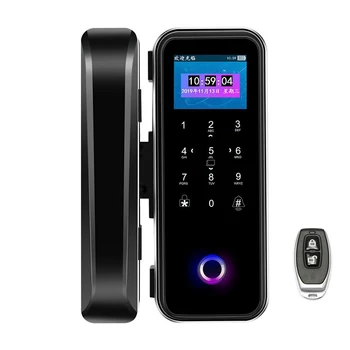 

Fingerprint Capacity 200 Smart Fingerprint lock with IC card password for home office or frameless glass wooden sliding door