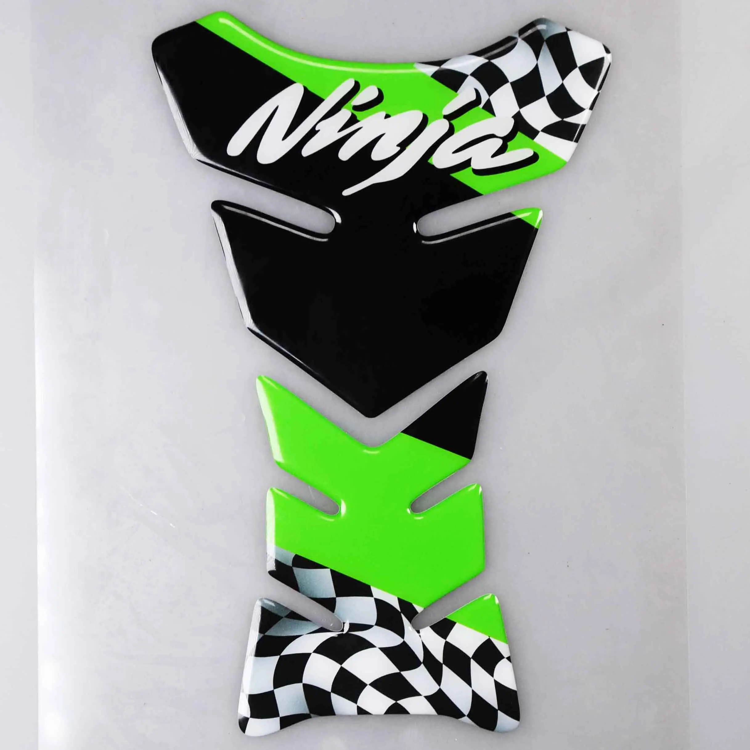 ninja Танк Pad Tankpad протектор Стикеры для мотоцикла универсальный Fishbone наклейка для ZX6R ZX10R ниндзя Танк pad - Цвет: ninja