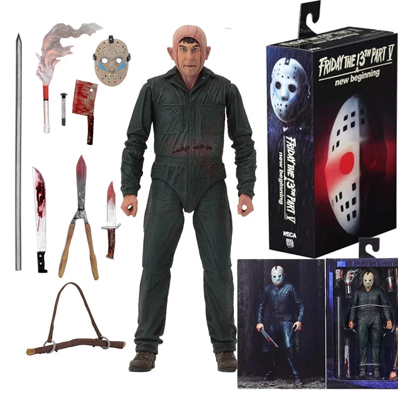 

Original NECA Horror Friday the 13th Jason Ultimate Part 5 Roy Burns Action Figure Toy Dolls Christmas Gift