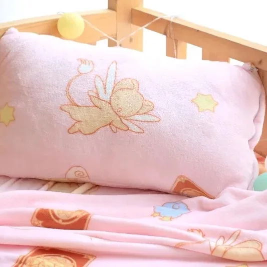 Мультяшный чехол с изображением карты Сакура звезда аниме одеяло плюшевое