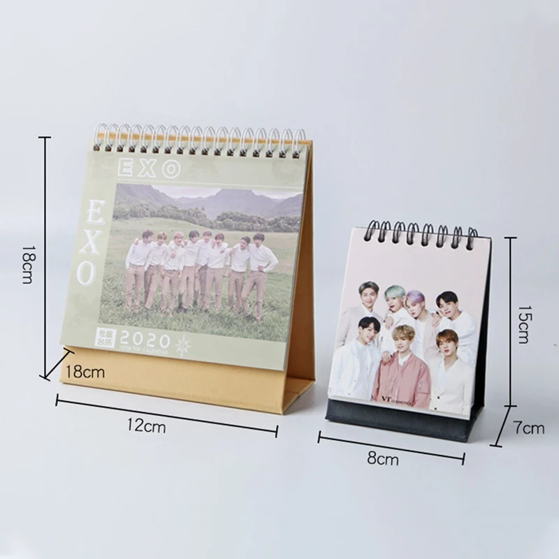 Kpop EXO ITZY STARKIDS TWICE X1 Настольный календарь K-POP календарь план книга веер коллекция подарок
