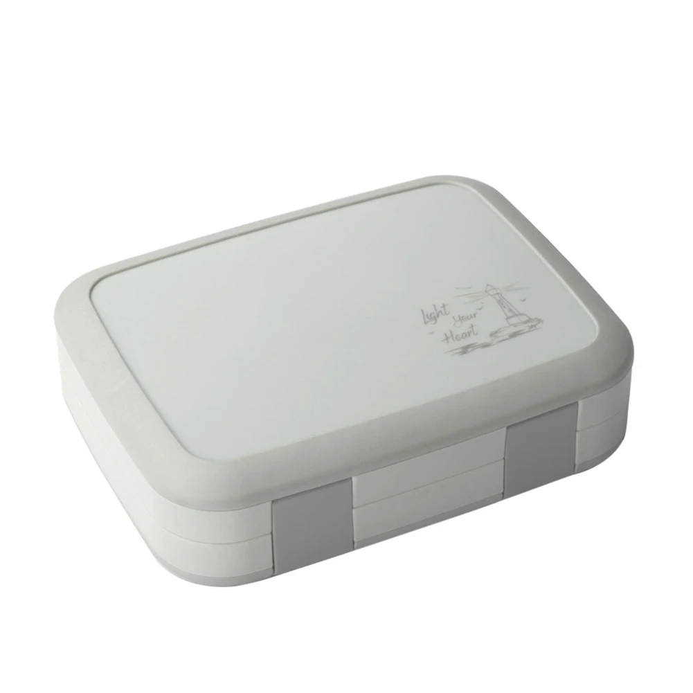 4/5-сетка ланч бокс лоток Портативный Bento чехол здоровый флип пластиковый контейнер для еды