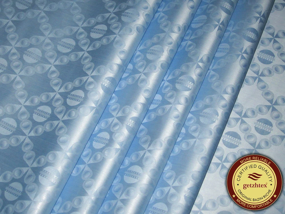 Блестящая австрийская качественная мягкая ткань Shadda Damask Bazin богатая