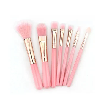 

7PCS Women Fashion Makeup Brushes Set Pink Foundation Eyebrow Eyeshadow Brush Easy To Use Cosmetic Beauty Tool Pincel Maquiagem