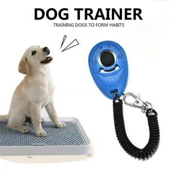 

1PC Pet Dog Training Clicker Puppy Cat Button Click Trainer Obedience Aid Wrist