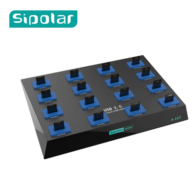 Sipolar Лучший настольный 16 портов USB 3 0 Дубликатор концентратор флеш-накопитель