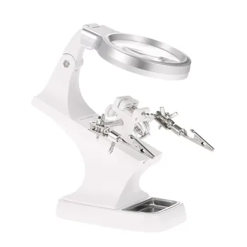 

Multi-functional 3X/4.5X Welding LED Magnifier Alligator Clip Holder Clamp