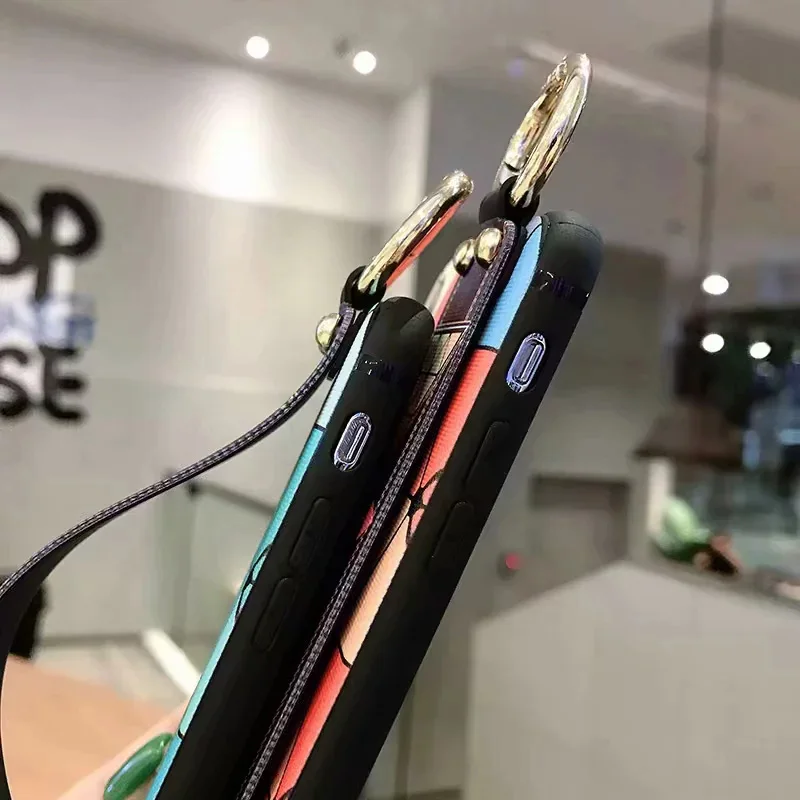 Ремешок на запястье Чехол для samsung Galaxy Note 10 pro note 9 8 S8 S9 S10 плюс S10e M20 A10 A20 A30 A40 A50 A60 A70 Цветы Чехол для телефона