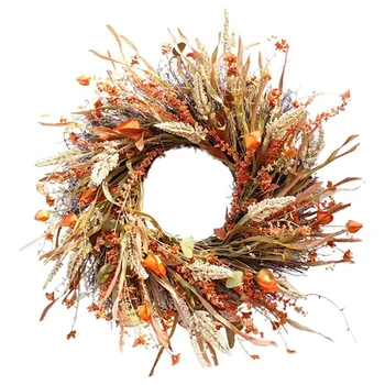 

Fall Harvest Wreath Autumn Door Wreath for Front Door or Indoor Wall Thanksgiving & Fall Season DéCor (24 Inches)